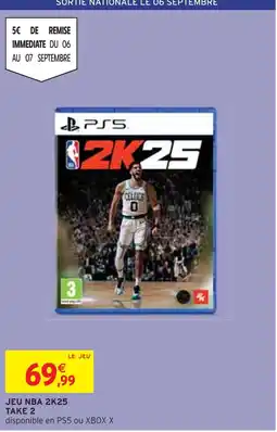Intermarché TAKE 2 JEU NBA 2K25 offre