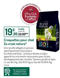 Botanic Sa vraie nature Croquettes pour chat offre