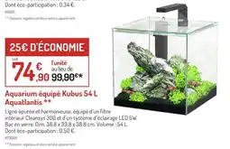 Botanic Aquatlantis Aquarium équipé Kubus 54 L offre
