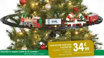 Imaginea Train de noël pour sapin à accrocher offre