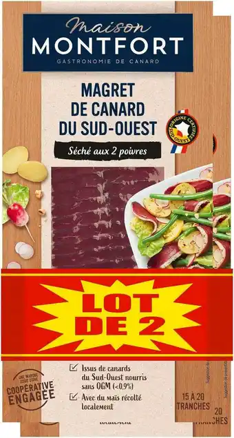 Match Maison montfort magret de canard séché offre