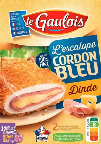 Match Le gaulois escalope cordon bleu de dinde offre
