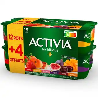 Match Activia yaourt bifidus aux fruits panachés offre