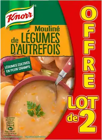 Match Knorr soupe veloutée aux 9 légumes offre