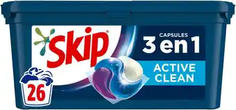 Match Skip lessive capsules 3 en 1 offre