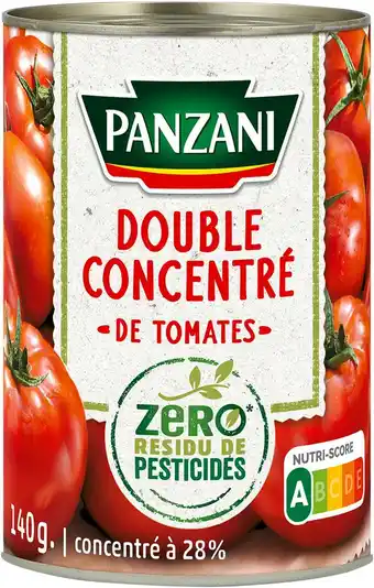 Match Panzani double concentré de tomates offre