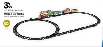 Train de noël 9 pièces