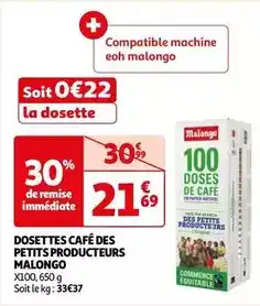 Malongo - dosettes café des petits producteurs