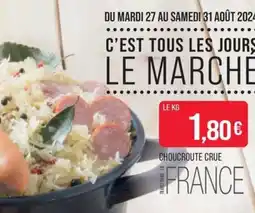 Match Choucroute crue offre