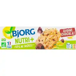Auchan Biscuits Nutri + Avoine Chocolat Bio Bjorg offre