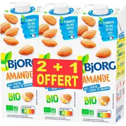 Auchan Boisson Végétale Au Lait D'amande Bio Bjorg offre