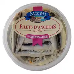 Auchan Filets D'anchois Marinés À L'ail Micéli offre