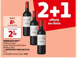 Auchan Supermarché Château Cazeau BORDEAUX AOP offre