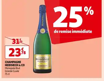 Auchan Supermarché HEIDSIECK & CO CHAMPAGNE offre