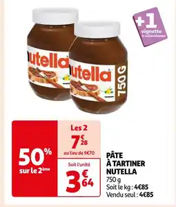 Auchan Supermarché NUTELLA PÂTE À TARTINER offre