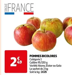 Auchan Supermarché POMMES BICOLORES offre