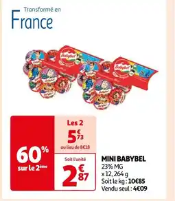Auchan Supermarché BABYBEL MINI BABYBEL offre
