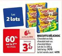 Auchan Délichoc - biscuits offre
