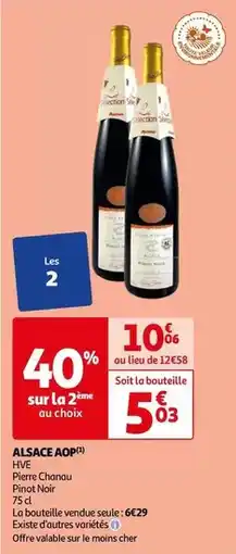 Auchan Pierre chanau - alsace aop offre