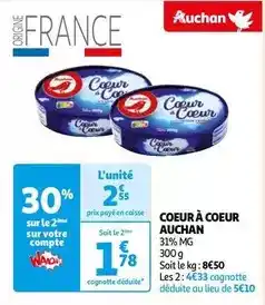 Auchan Auchan - coeur à coeur offre