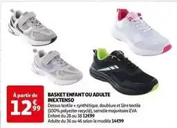 Auchan Inextenso - basket enfant ou adulte offre