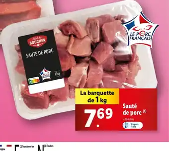 Lidl Sauté de porc offre