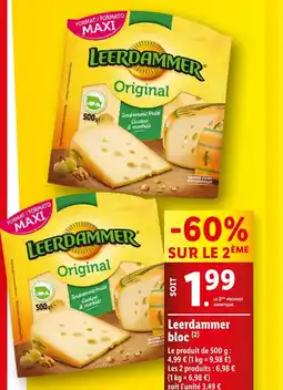 Lidl Leerdammer bloc offre