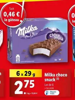 Lidl Milka choco snack offre
