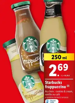Starbucks frappuccino