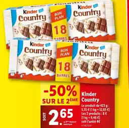 Lidl Kinder Country offre