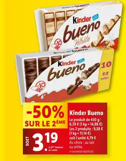 Lidl Kinder Bueno offre