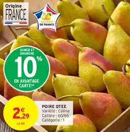 Intermarché Hyper Poire Qtee offre