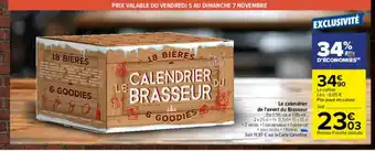 Carrefour Le Calendrier De L'avent Du Brasseur offre