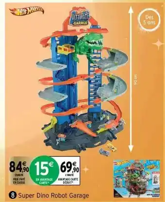 Intermarché Super Dino Robot Garage Hot Wheels offre