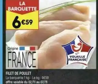 Leader Price Filet De Poulet offre