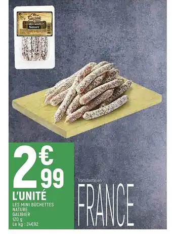 Spar Les Mini Bûchettes Nature Galibier offre