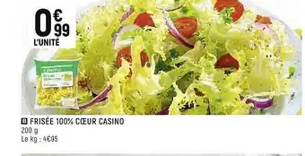 Spar Frisée 100% Cœur Casino offre