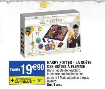 Migros Harry Potter - La Quête Des Boîtes à Flemme offre