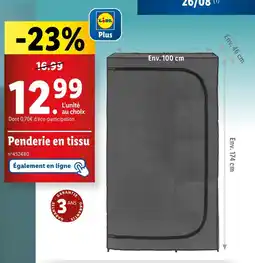 Penderie en tissu