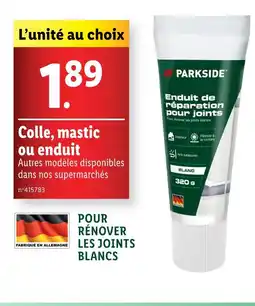 Lidl PARKSIDE Colle, mastic ou enduit offre