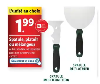 Lidl PARKSIDE Spatule, platoir ou mélangeur offre