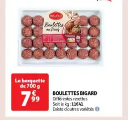 Auchan Boulettes bigard offre