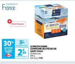 Auchan Le breizh surimi compagnie des pêches de saint-malo offre