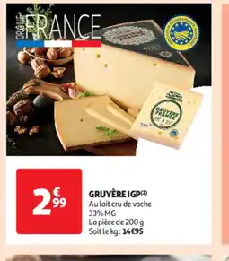 Auchan Gruyère igp offre