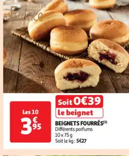 Auchan Beignets fourrés offre