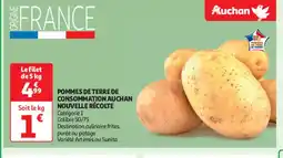 Auchan Pommes de terre de consommation auchan nouvelle récolte offre