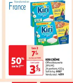Auchan KIRI crème offre