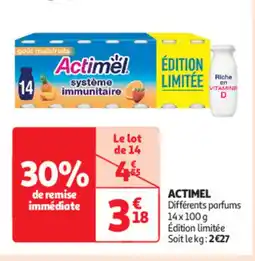Auchan Actimel offre