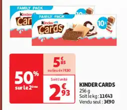 Auchan KINDER cards offre