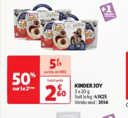 Auchan KINDER joy offre